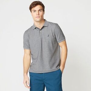 Nautica Performance Deck Polo Shirt Classic Fit Gray Men’s Medium